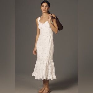 Paige Pallas Midi Dress Size 2 White